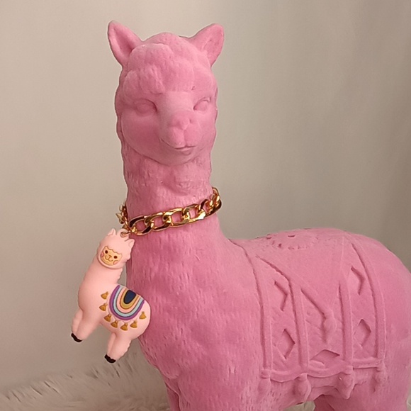 PINK LLAMA w/handmade necklace 🦙 - Picture 14 of 14